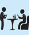 Entresol level cafeteria